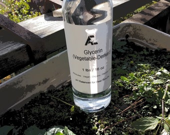 Ren vegetabilisk glycerin USP (manipulationssäker försegling, flera storlekar tillgängliga)