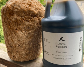 Liquid African Black Soap Sandalwood 1 Gal