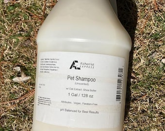 Champú para mascotas 1 galón (sin perfume), champú para mascotas al por mayor para perros o gatos de marca