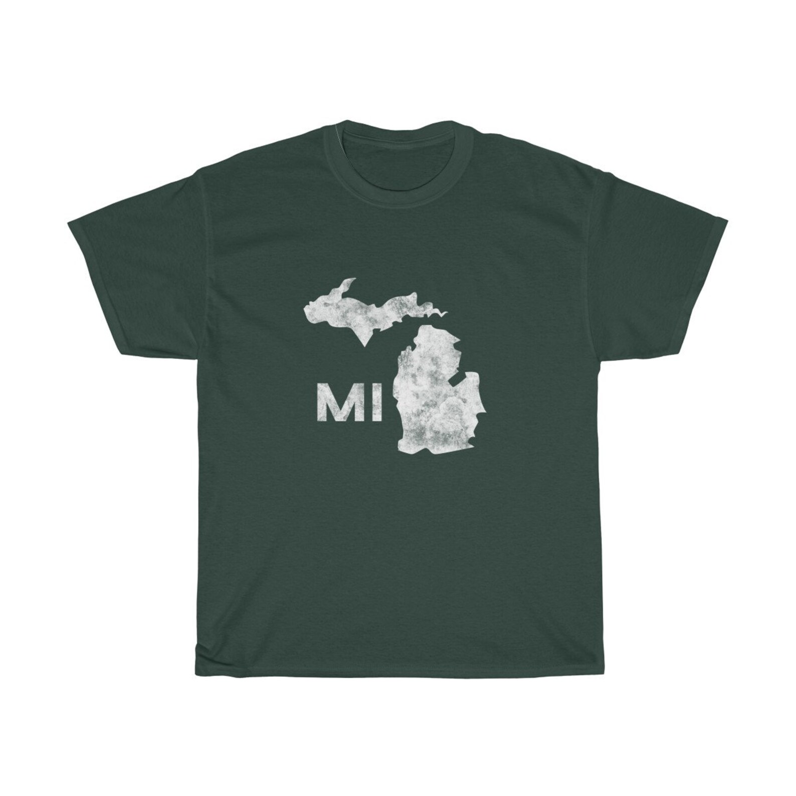 Michigan Heavy Cotton Tee Etsy