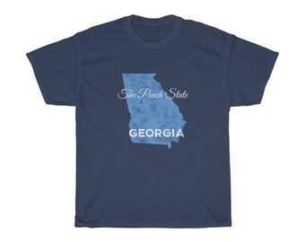 Georgia - The Peach State Heavy Cotton Tee