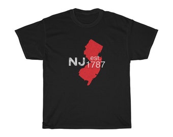 New Jersey - Established 1787 Heavy Cotton Tee