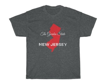 New Jersey - The Garden State Heavy Cotton Tee