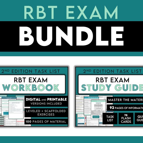 RBT Exam Study Guide Registered Behavior Technician Etsy