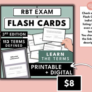 RBT試験対策バンドル、RBT学習ガイド、ワークブック、模擬試験、ABAフラッシュカード、2026年試験対策、タスクリスト第3版、行動技術 画像 8