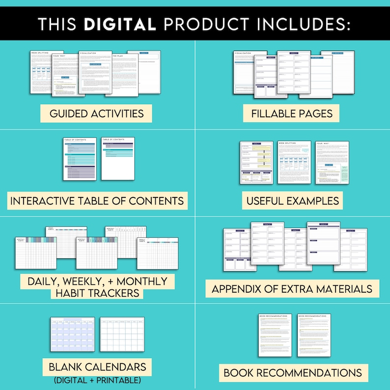 The Ultimate Goal Planning Workbook Self Development Etsy