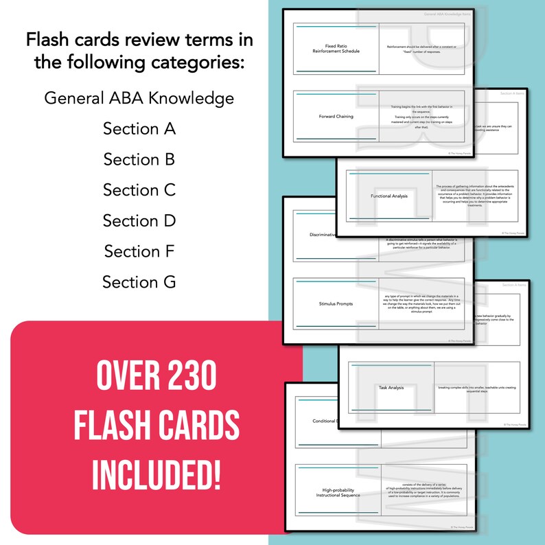 BCBA Exam Study Guide BUNDLE Behavioral Analyst Test Prep Etsy