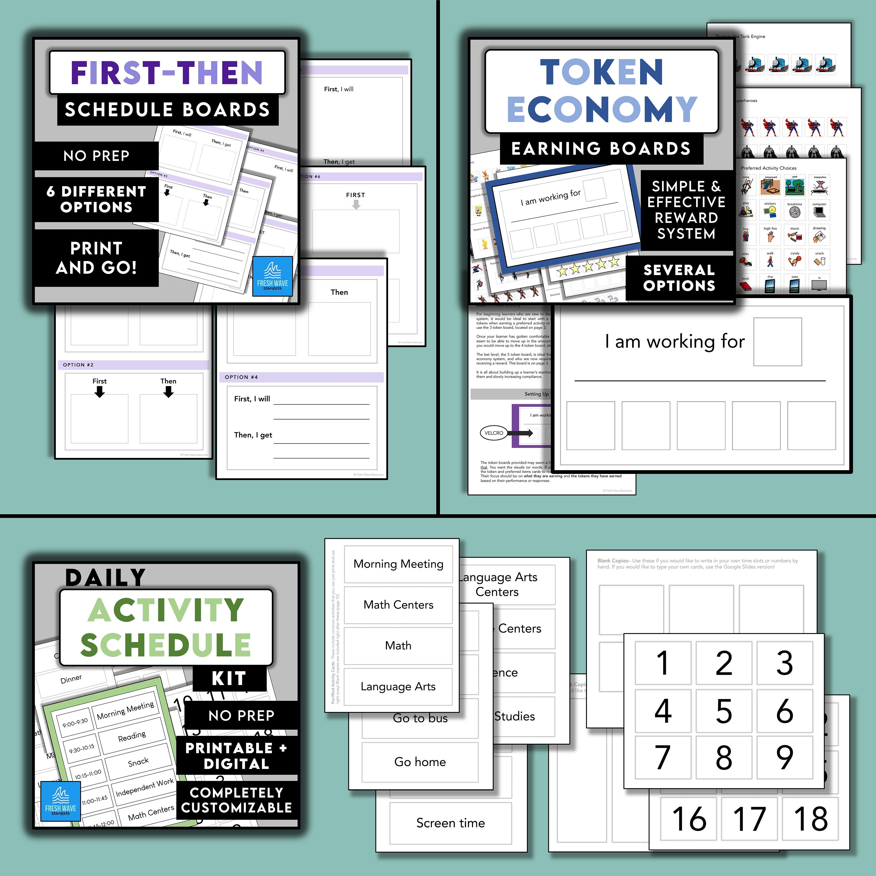 Complete BEHAVIOR Bundle | ABA Resources Data Sheets Token Economy FBA ...