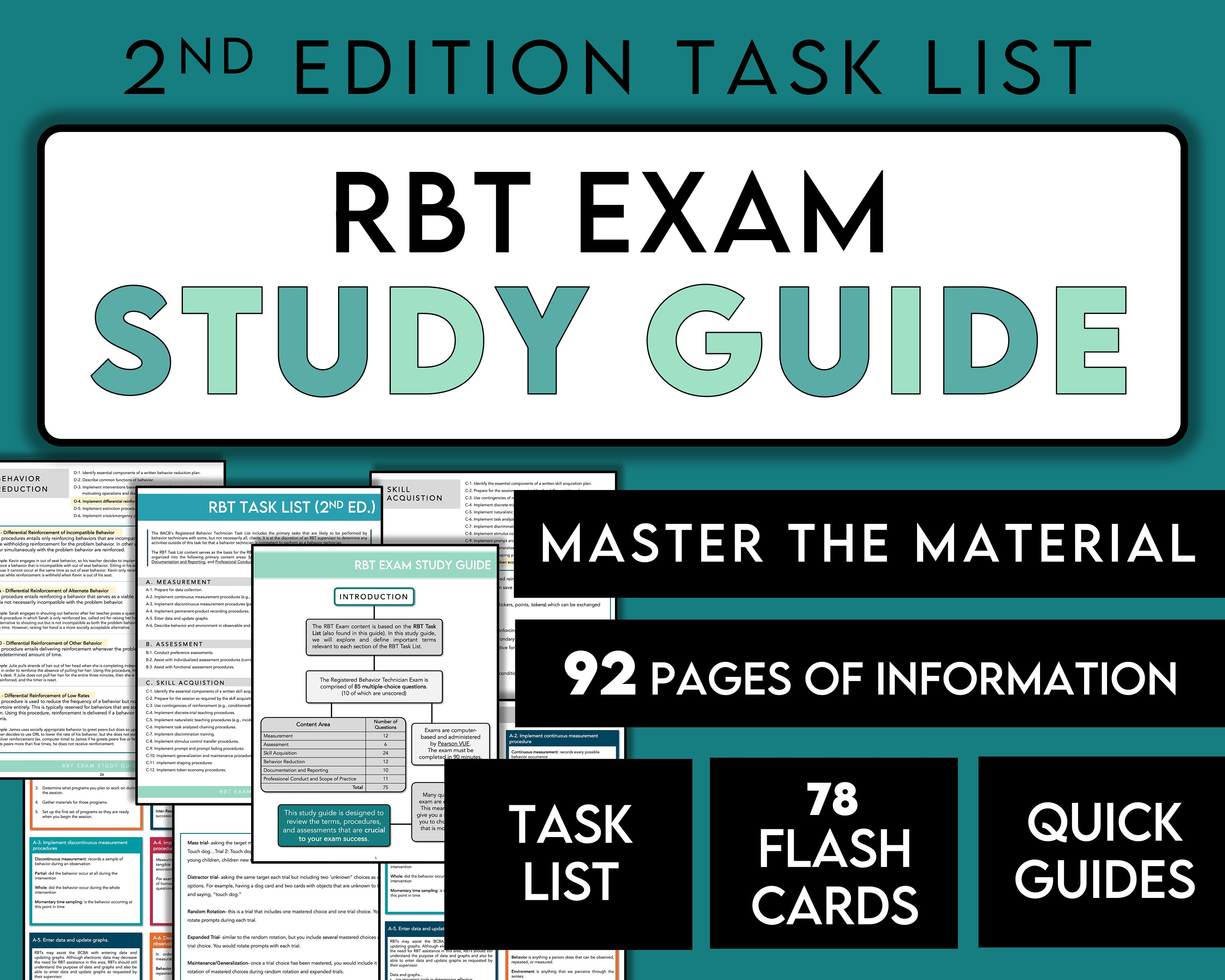 Guía completa de estudio del examen RBT / Libro de trabajo RBT