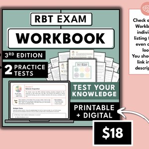 RBT試験対策バンドル、RBT学習ガイド、ワークブック、模擬試験、ABAフラッシュカード、2026年試験対策、タスクリスト第3版、行動技術 画像 5