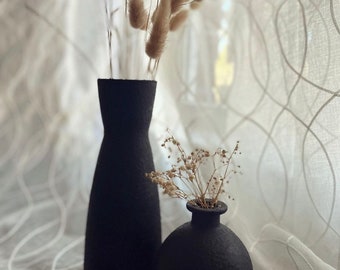 Charcoal Bud Vase Gift Set