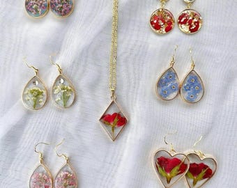 Custom Wedding|Memorial Flower Jewelry
