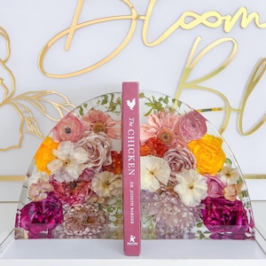 Custom Bouquet Bookends (set of 2)