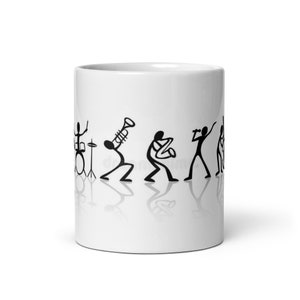 Jazz Group White glossy mug