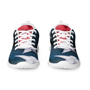 USA Flag Men’s Athletic shoes, Outdoor Athletic Sneakers for Men, Funky Sport Shoes, Casual Male Sport Shoes, Colorful Sneakers
