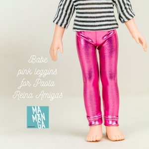leggings for Paola Reina Amigas 13 inch doll and 18 inch Gotz Happy Kids doll, doll leggings