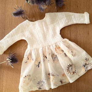 CECILIA lovely dress for 18 inch doll, outfit for Gotz Happy kidz doll, 18inch doll clothes, dress embroidery pattern, 50cm doll clothes