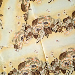 Brand new vintage single bed cotton floral flat sheet ~ Bedlinen / upcycling / manchester / dress making / vintage linen /