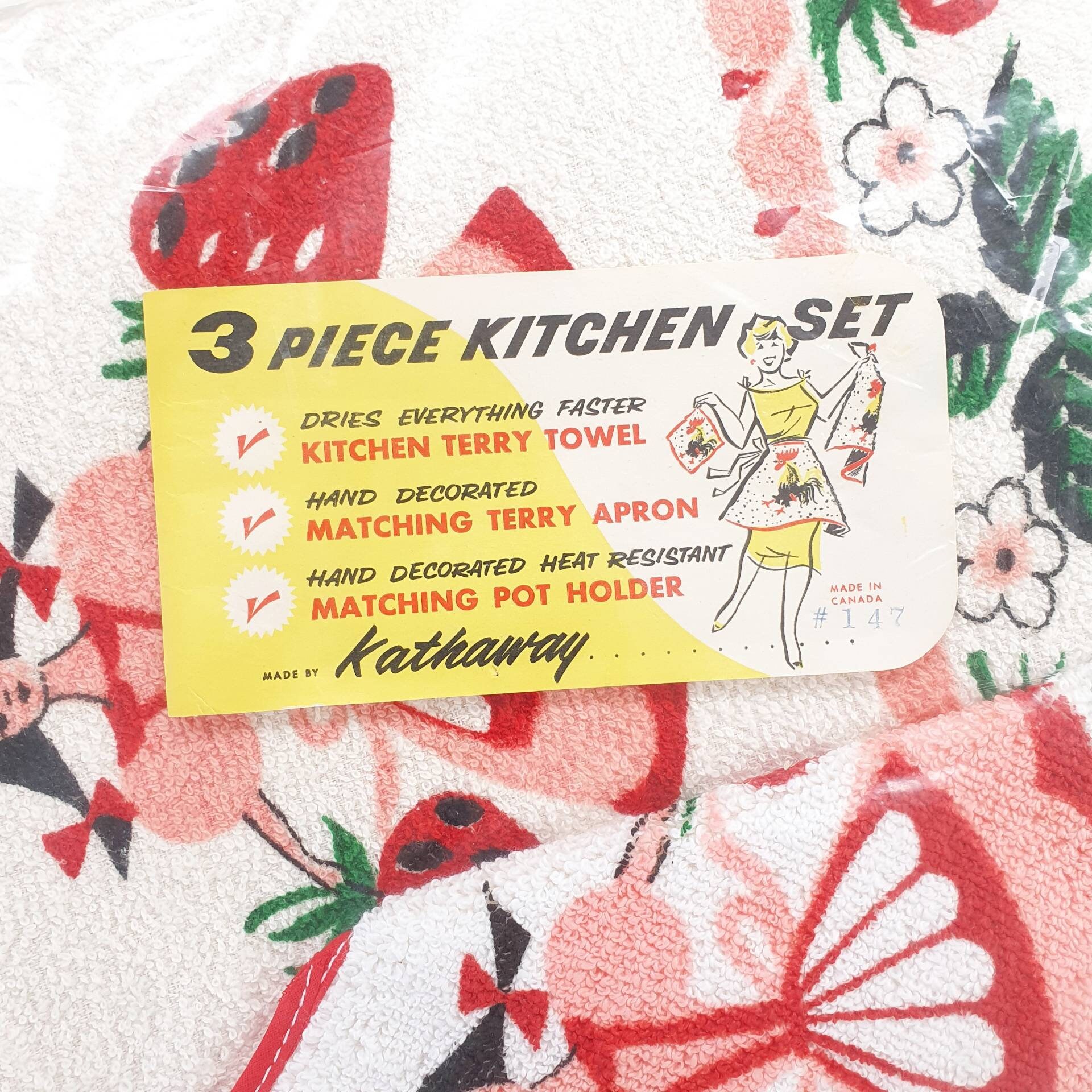 Novedad vintage a estrenar 3pcs juego de cocina utensilios | Etsy