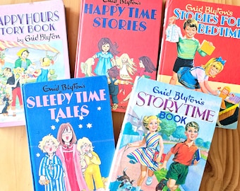 Vintage collectable 1960/70s Editions classic Enid Blyton hard cover kids books bundle of 5~ Vintage books / collectable / children's book /