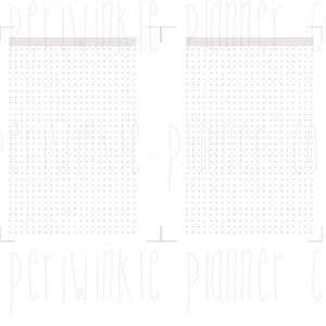 Micro for Happy Planner DOT GRID Paper inserts PDF Download Printable neutral