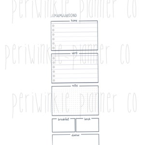 UNDATED DAILY: fitting Skinny Classic Happy Planner insert Half Note DISCS-Spring Printable