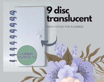 Skinny Classic Planner Cover, Frosted Translucent Half Sheet