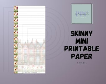 Papel pautado para Skinny MINI Happy Planner para imprimir e baixar