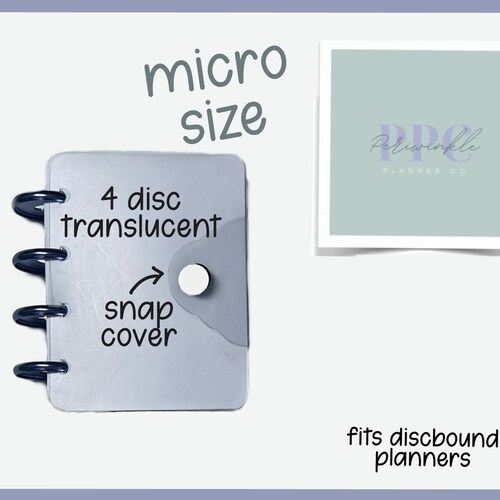 COVER MICRO Fitting Happy Planner Notes Snap Frosted Etsy
