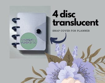 COVER MICRO fitting Happy Planner Notes Snap Frosted Translucent 4 discs