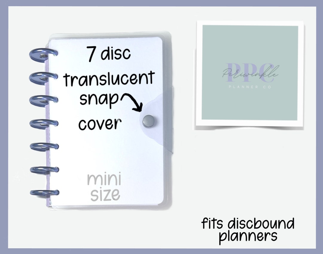 COVER MINI Fitting Happy Planner Snap Frosted Translucent Etsy
