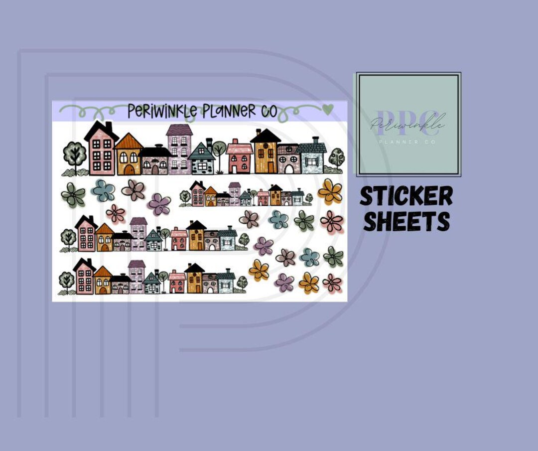 Planner Sticker Sheets Fitting Happy Planner Erin Condren Bold Blooms ...