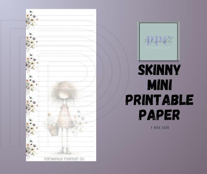 Lined Paper for Skinny MINI Happy Planner Insert Printable Download - Etsy