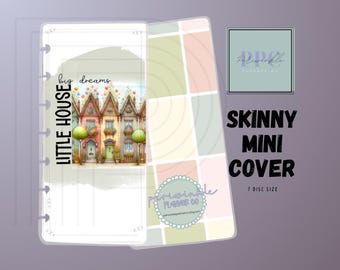COVER fitting Happy Planner Skinny Mini (7 disc) houses dreams