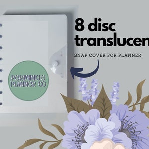 COVER A5/HALF Letter DISCBOUND Snap Frosted Translucent