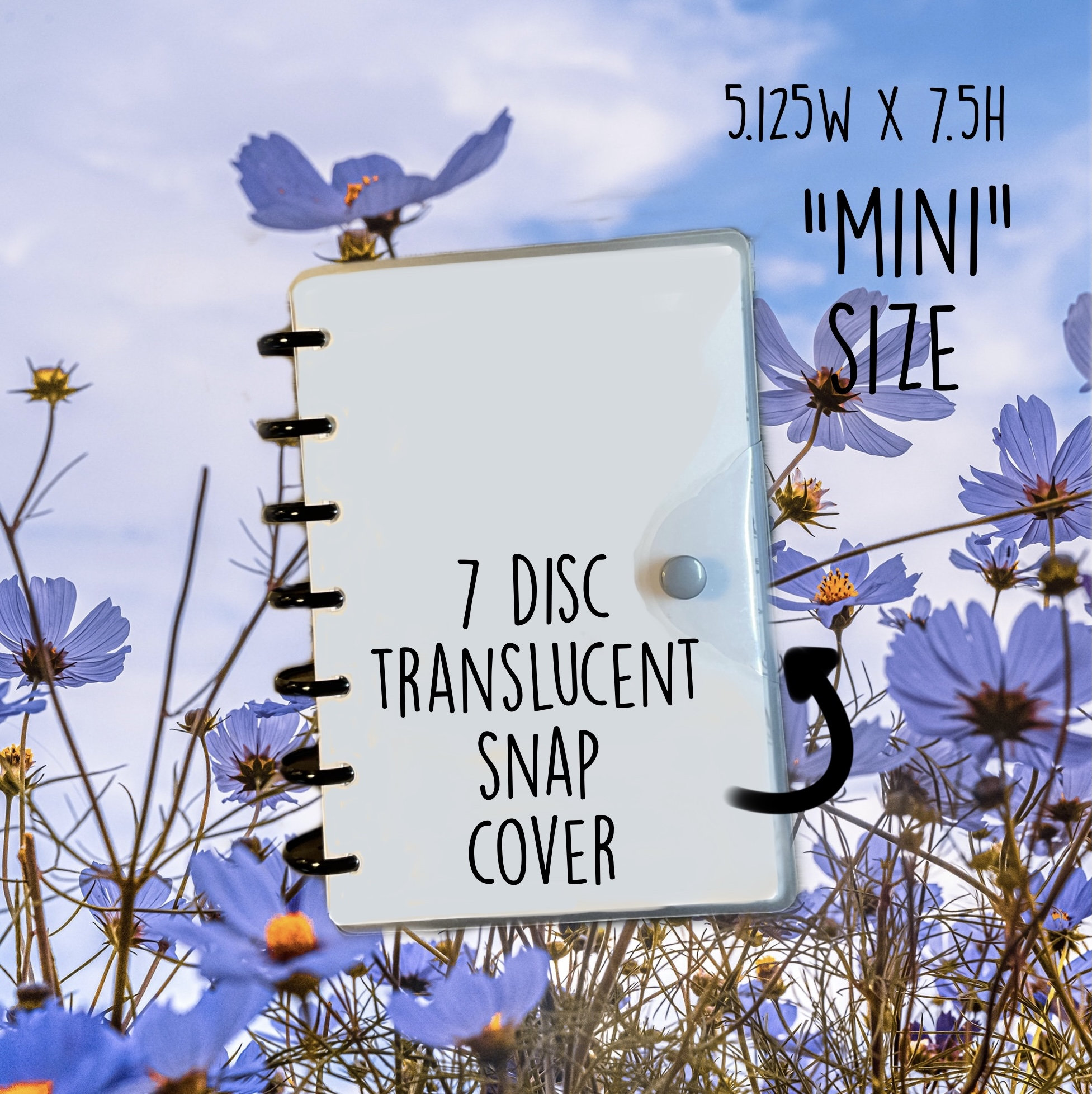 COVER MINI Fitting Happy Planner Snap Frosted Translucent Etsy