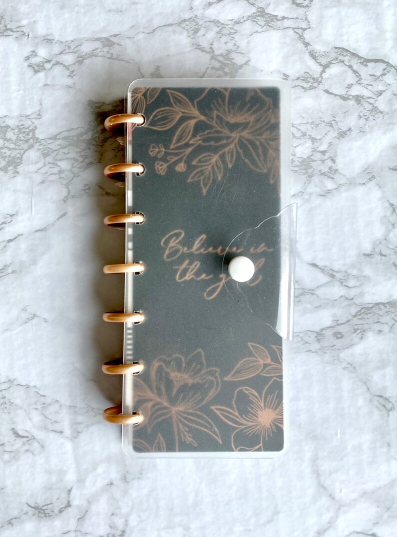 COVER SKINNY MINI Happy Planner Snap Frosted Translucent Etsy