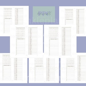Insertos para la agenda Skinny Mini Happy Planner: Notas mensuales con fecha (Descarga imprimible)
