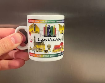 Vintage Las Vegas Strip Casinos Espresso Mug