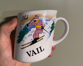 Vintage Vail Colorado Ski Resort Mug