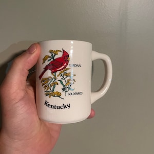 Vintage Kentucky State Bird Cardinal Mug