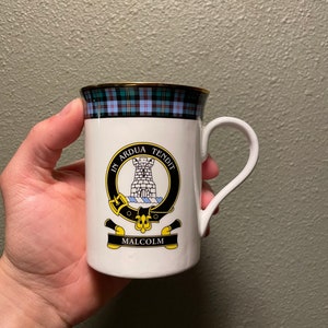 Antique Bone China Scottish Crest Mug