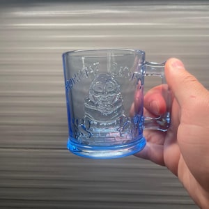 Antique Glass Humpty Dumpty Mug