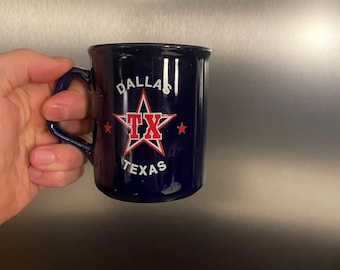 Dallas Themed Novelty Mug - Historic Landmarks Ceramic Mug, Souvenir Gift For Dallas Fans