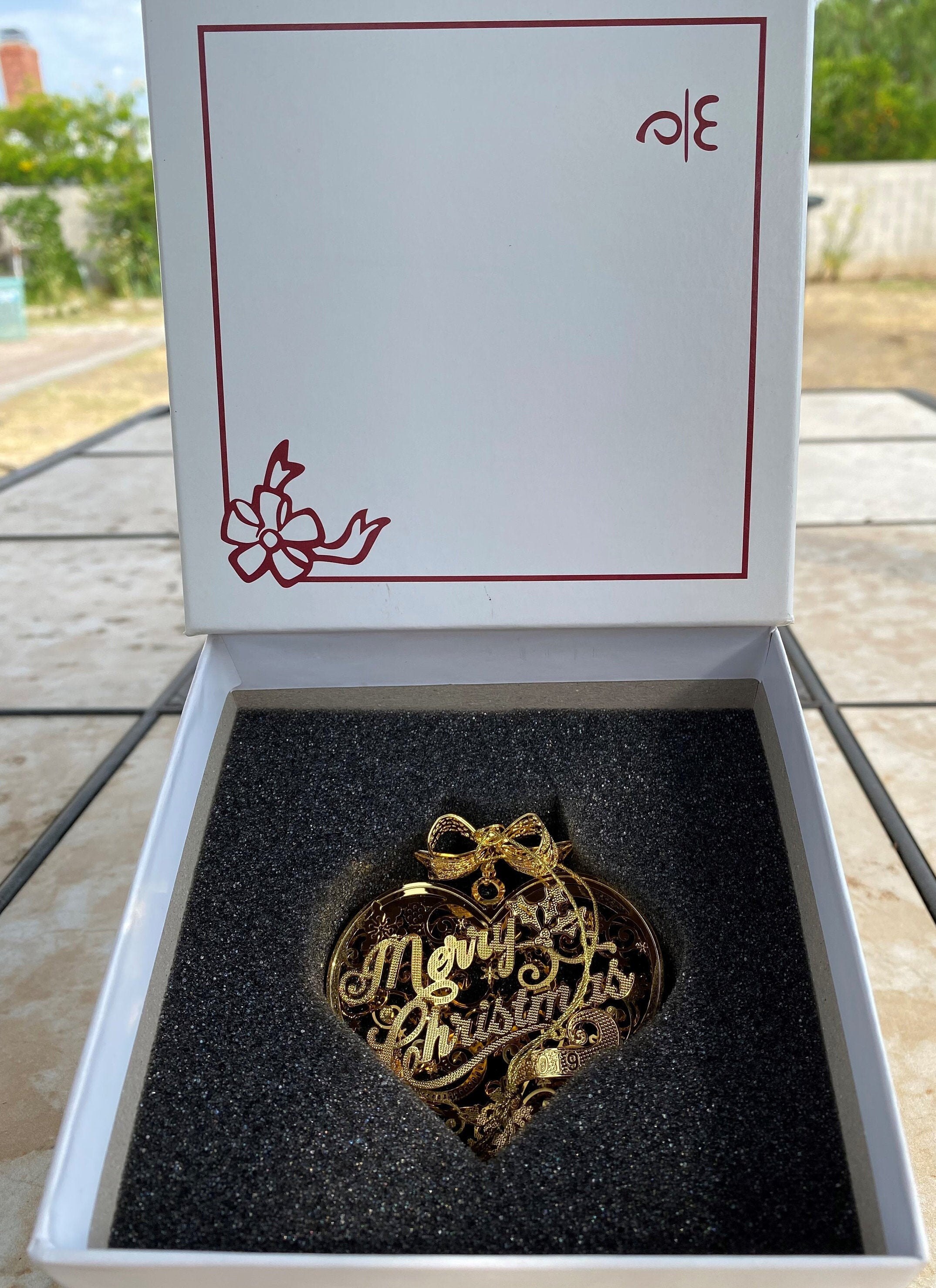 The Danbury Mint 2019 23k Gold 3D Christmas Ornament Etsy