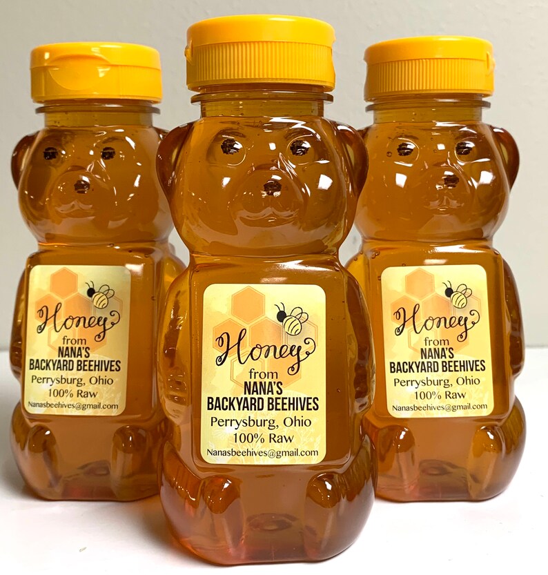 12oz. Honey Bear100 Pure Raw HoneyOhio Raw Honey Etsy