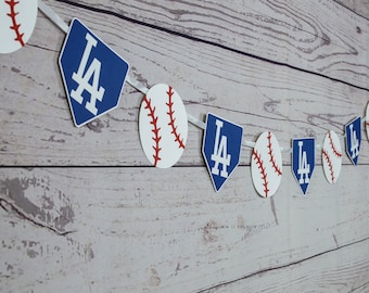 Los Angeles Dodgers Garland, Baseball Party, Dodgers Birthday Garland, Baseball Party Decorations, Los Angeles Dodgers Decorations, MLB