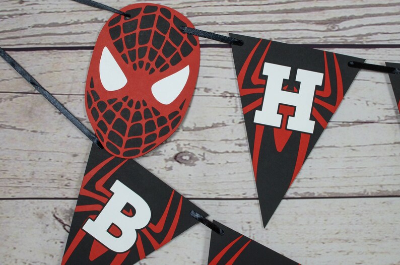 Miles Morales Happy Birthday Banner, Superhero Party, Spider-Verse Birthday, Spider-Verse, Superhero Decorations, Spiderman, Miles Morales image 4