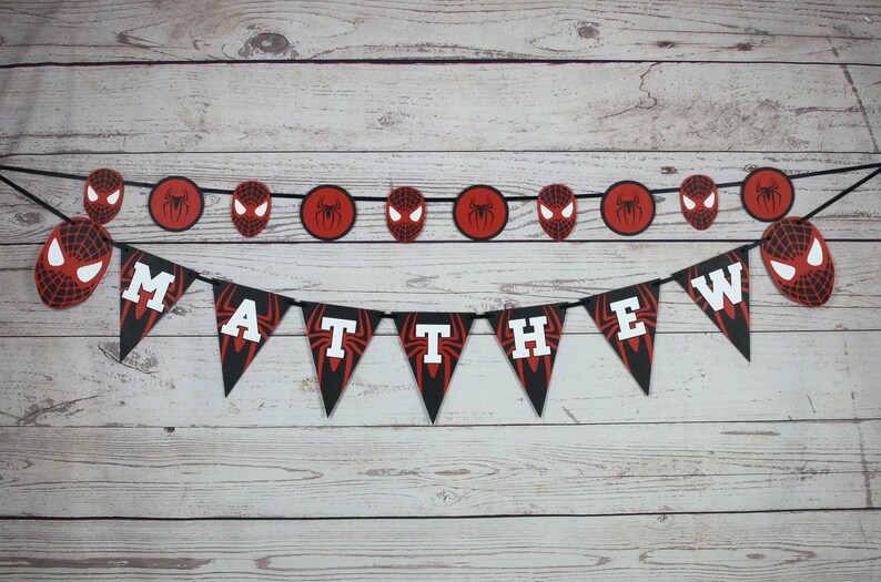 Miles Morales Garland Spider-Verse Party Miles Morales | Etsy
