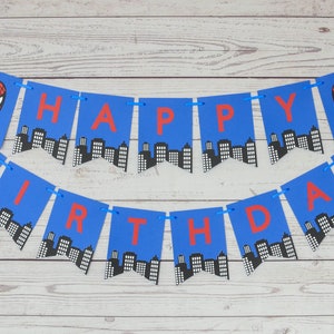 Spiderman Birthday Banner, Spiderman Party, Spiderman Birthday, Superhero, Happy Birthday, Spiderman, Spidergirl, Spiderman Decorations image 5